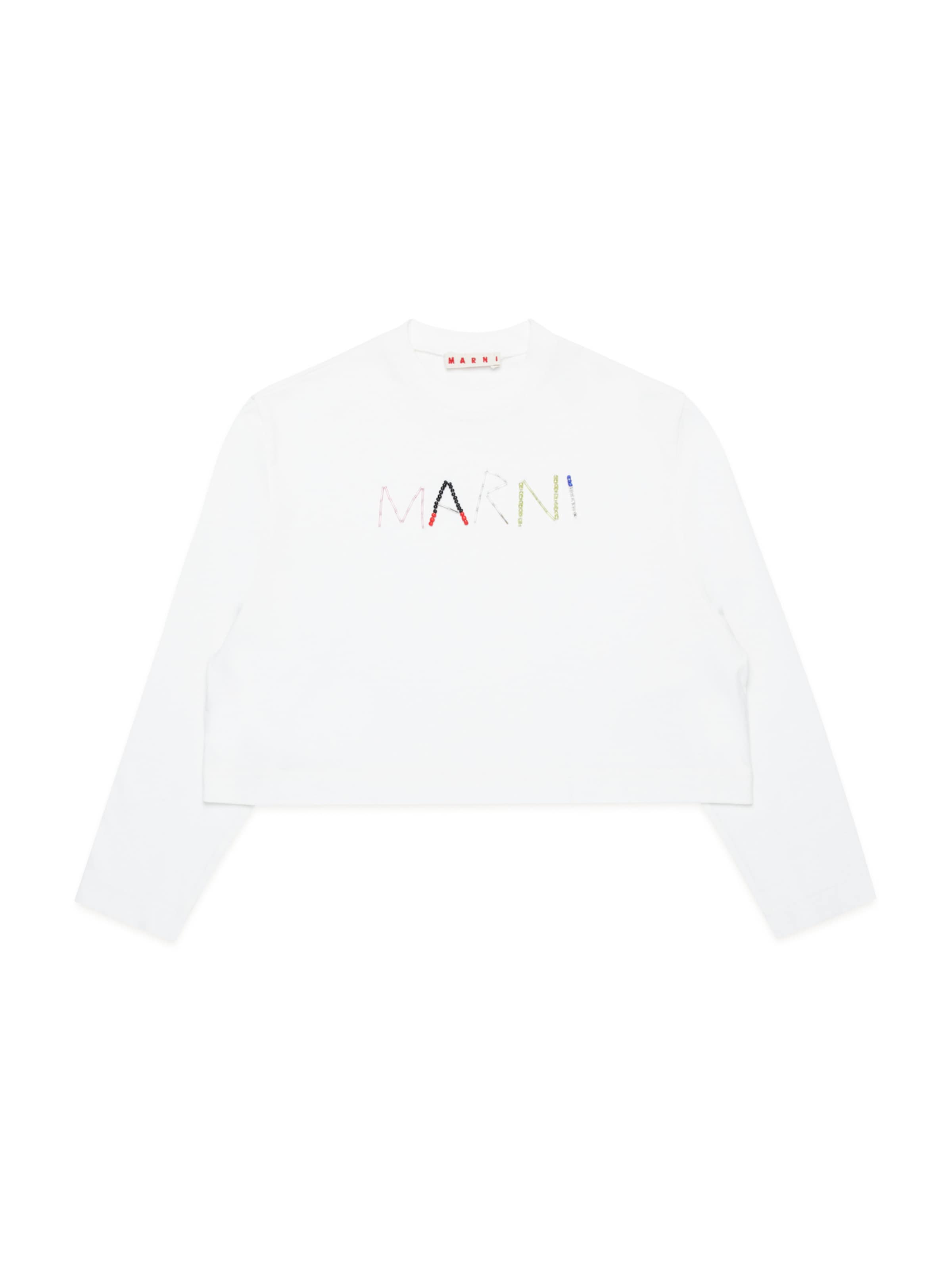 Marni Футболка в Белый: спереди