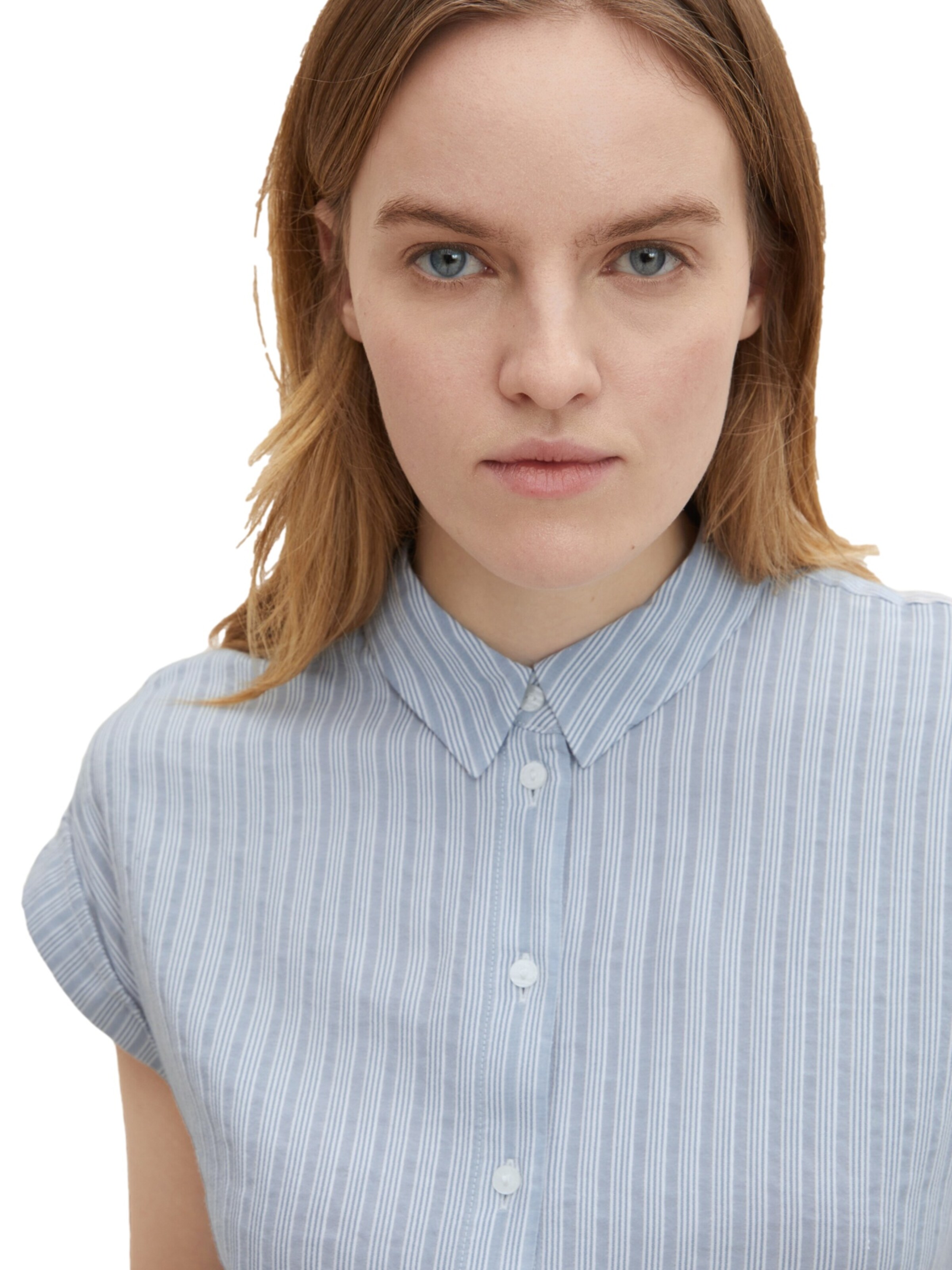 TOM TAILOR Bluse in Blau