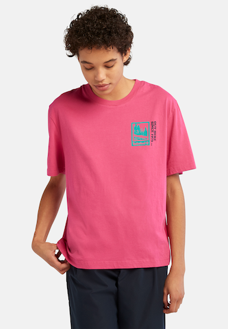 TIMBERLAND T-Shirt 'Out Here Back' in Pink