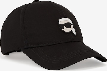 Casquette Karl Lagerfeld en noir : devant