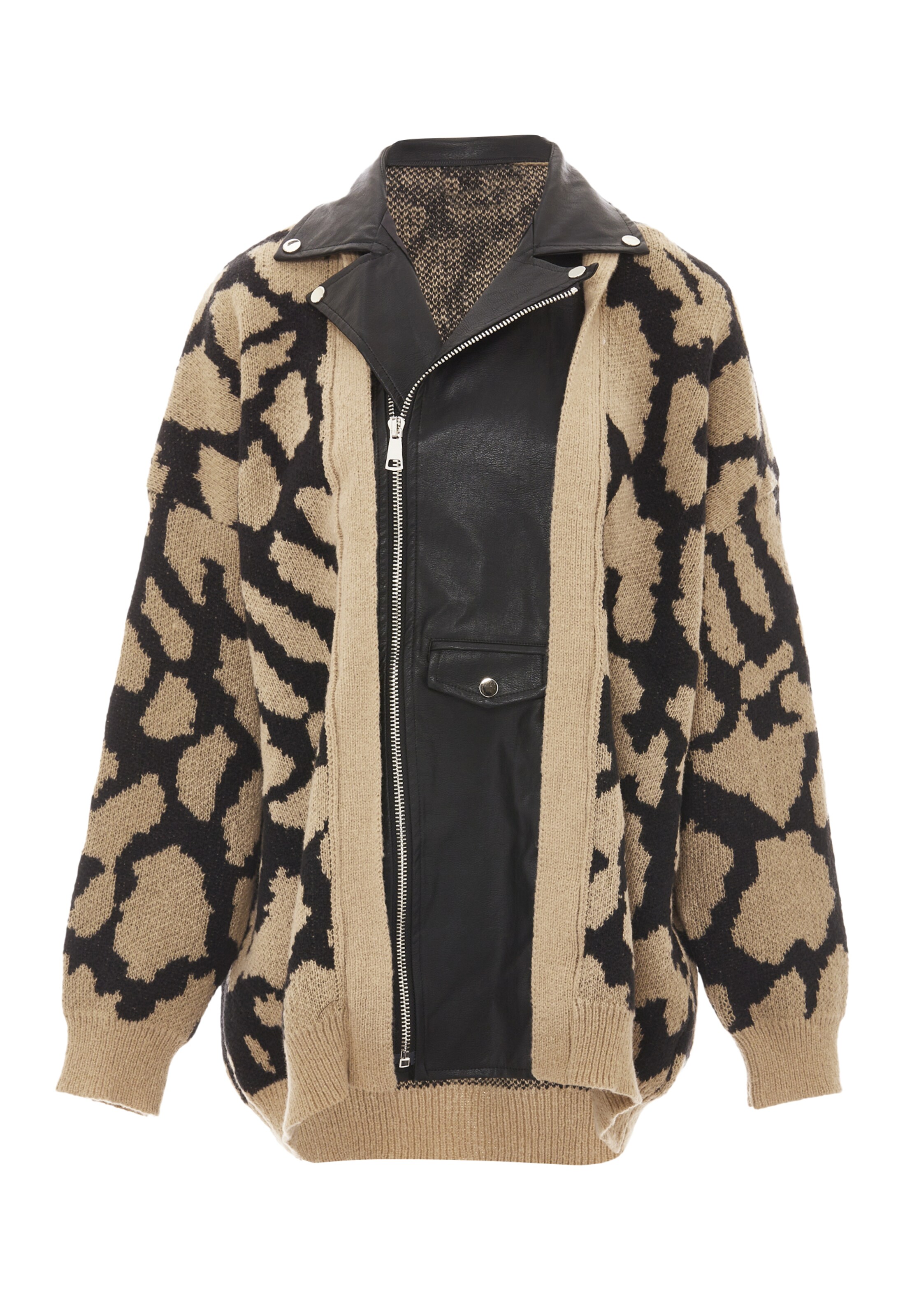 Cardigan NAEMI en beige : devant