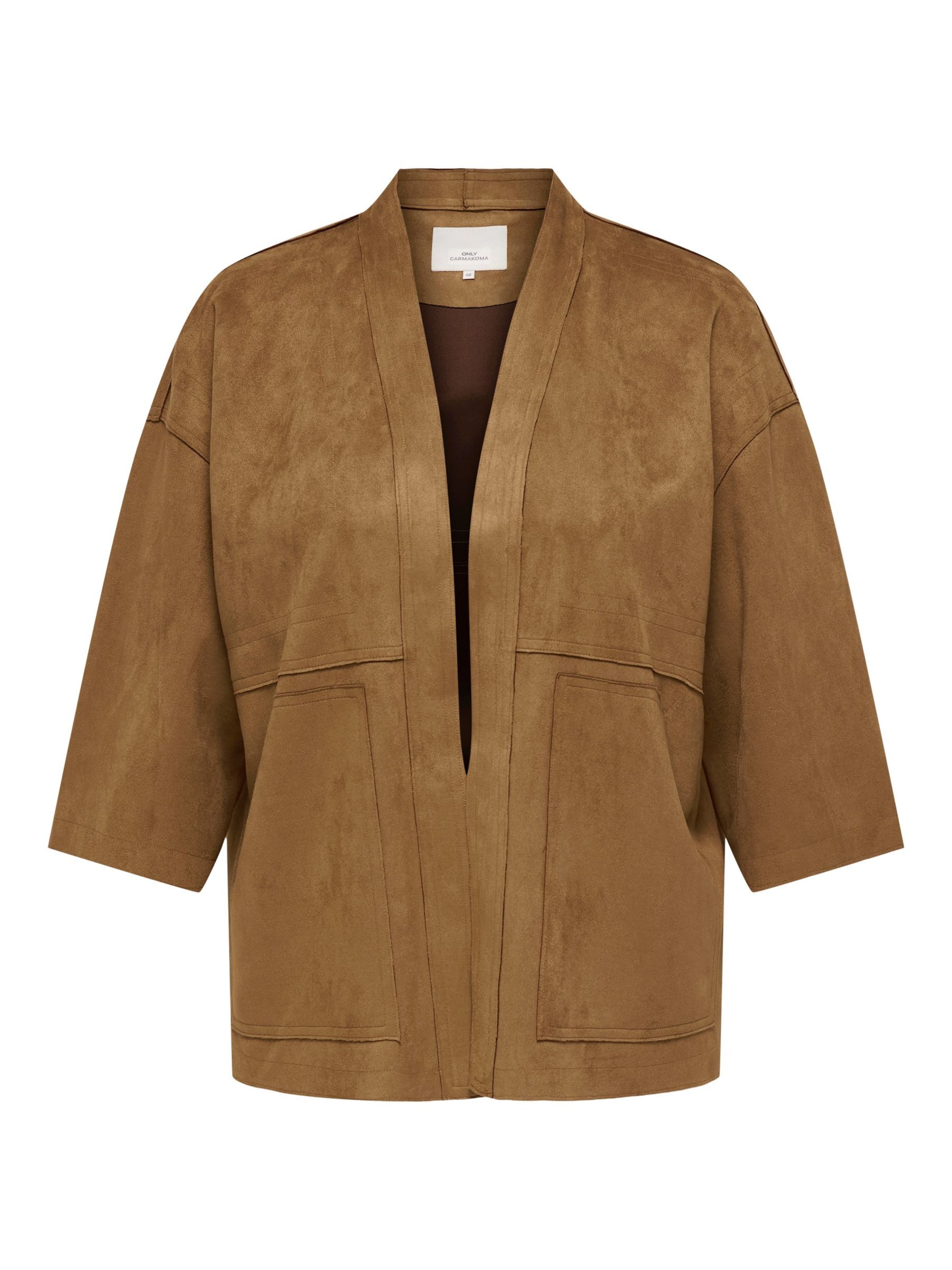 ONLY Carmakoma Tussenjas 'CARDiane' in Bruin: voorkant