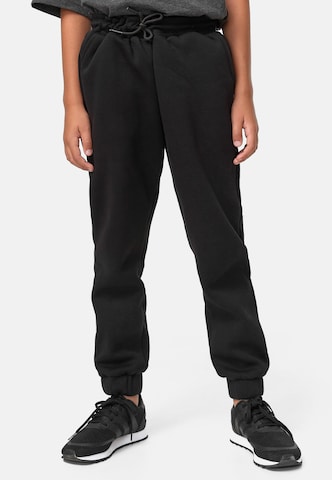 Urban Classics Tapered Trousers in Black: front