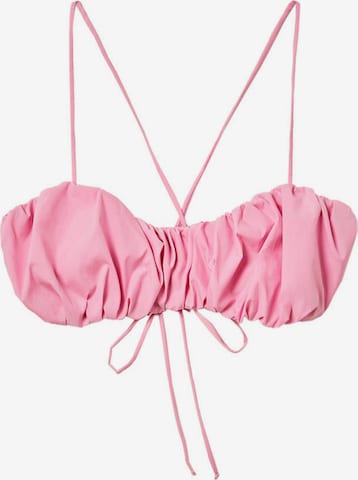 MANGO Bustier Bikinitop 'MARION' in Roze: voorkant