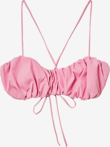 MANGO Bustier Bikinitopp 'MARION' i rosa: forside