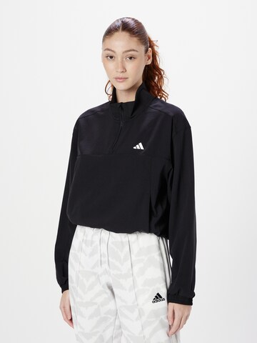 ADIDAS PERFORMANCE Αθλητική μπλούζα φούτερ 'Train Essentials' σε μαύρο: μπροστά