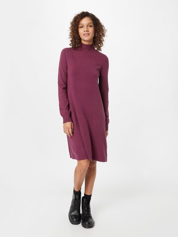 purpurinė PIECES Megzta suknelė 'JALINA': priekis