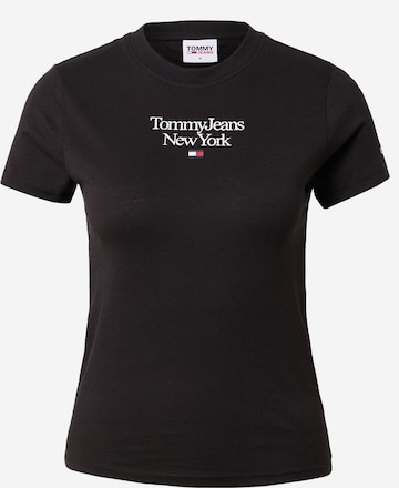 T-shirt Tommy Jeans en noir : devant