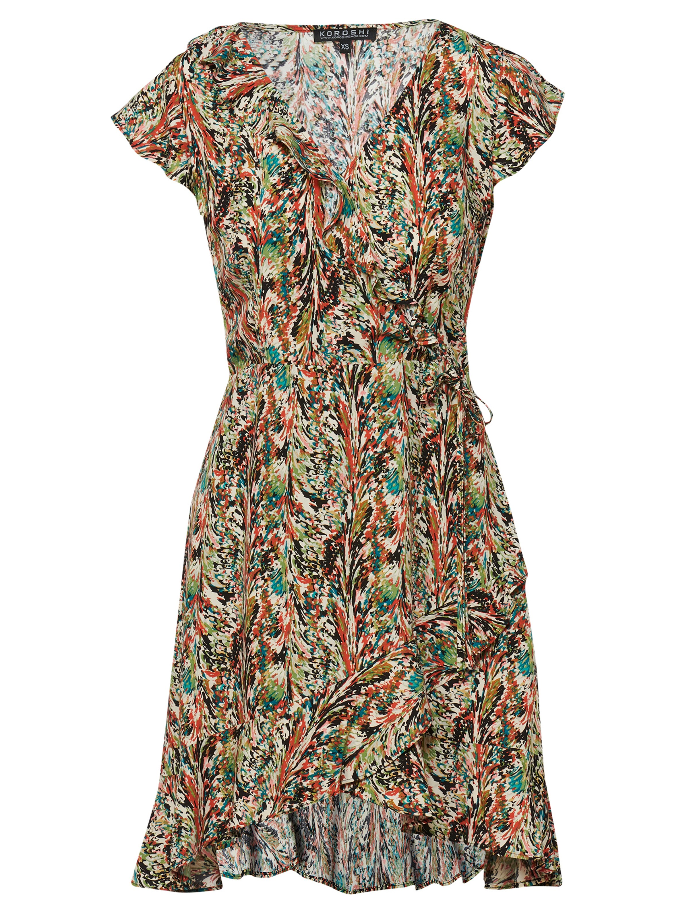 KOROSHI Sommarklänning i blandade färger: framsida