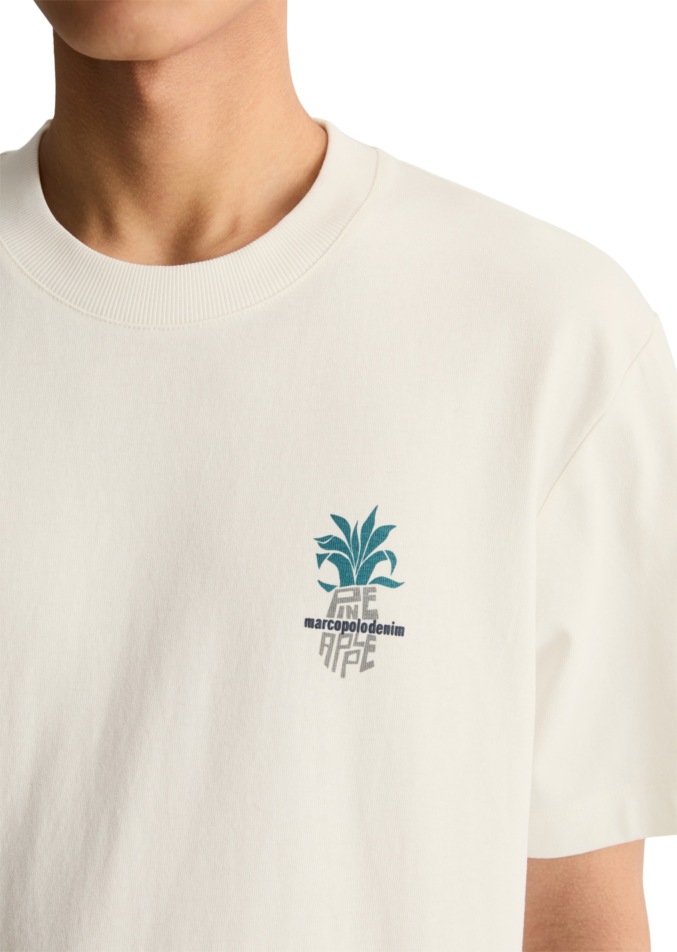 Marc O'Polo DENIM T-Shirt in Weiß