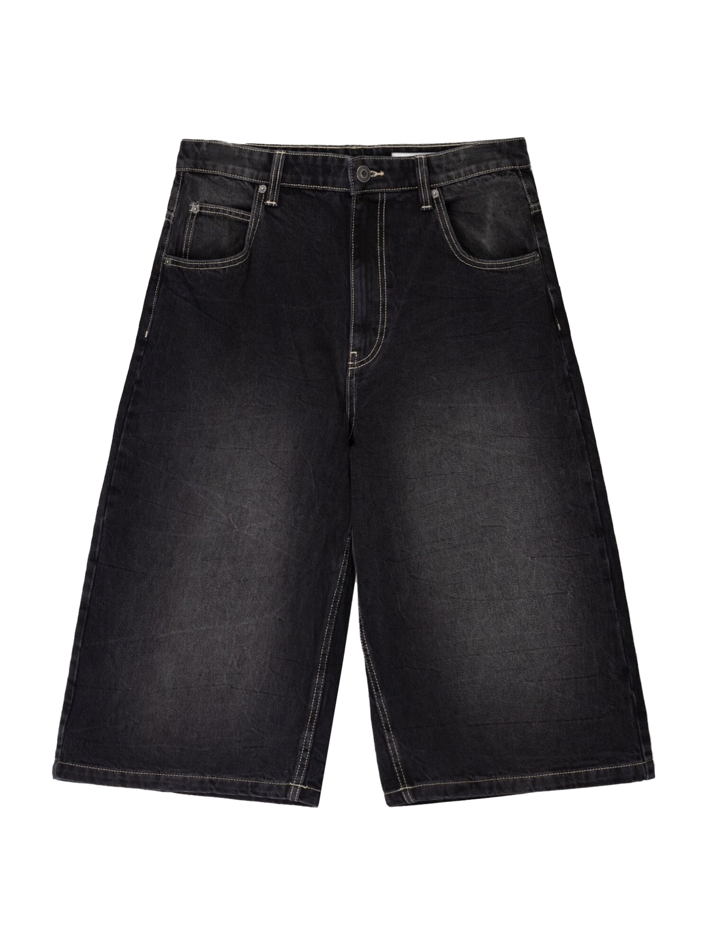 Baggy Jeans di Bershka in nero: frontale