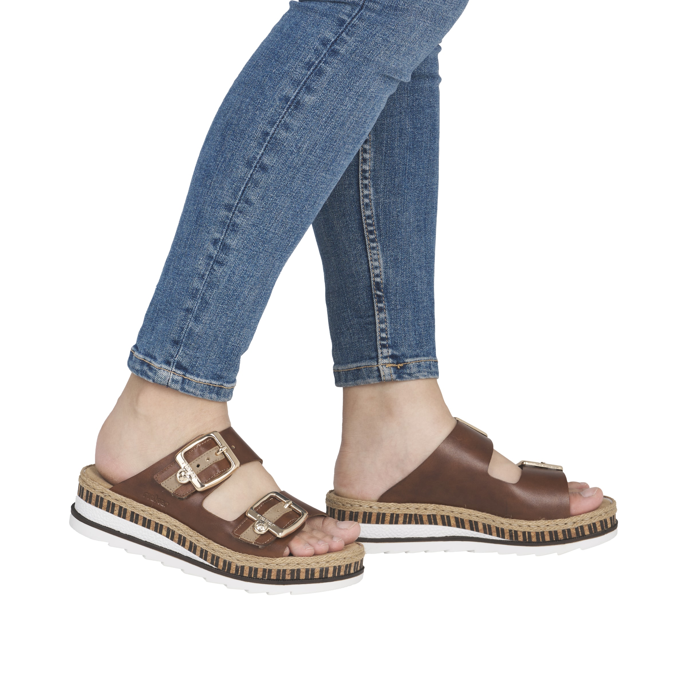 Rieker Mules in Brown