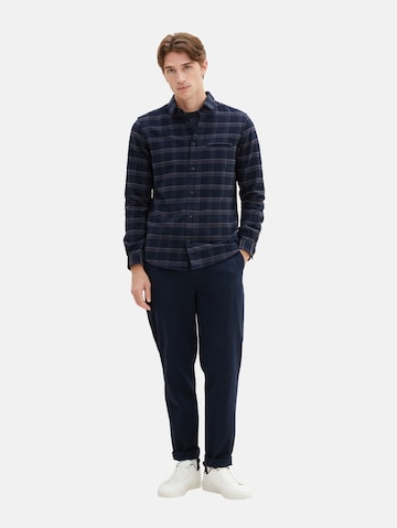 Coupe regular Chemise TOM TAILOR en bleu