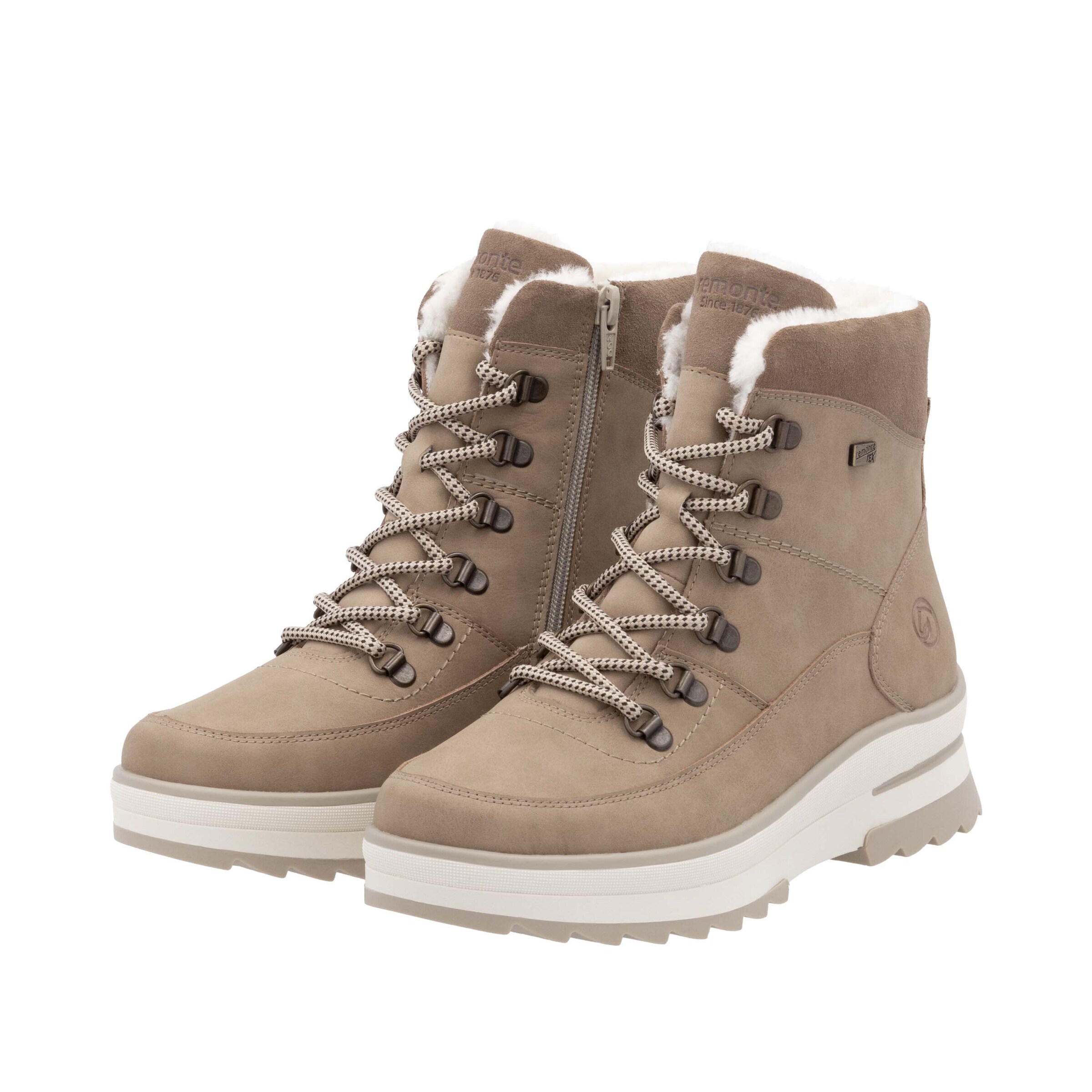 Bottes à lacets REMONTE en marron