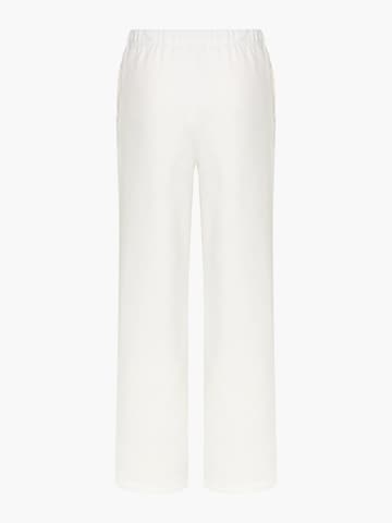 cfab (formerly creamy fabrics) Wide leg Byxa 'Everyday Relaxed Fit Straight Pants' i vit