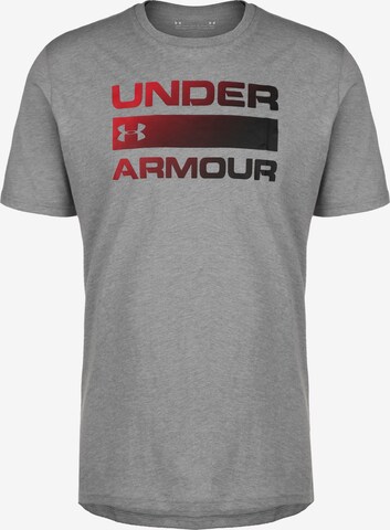 UNDER ARMOUR Functioneel shirt 'Team Issue' in Grijs: voorkant