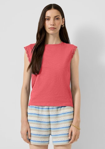 QS T-Shirt in Rot: Vorderseite