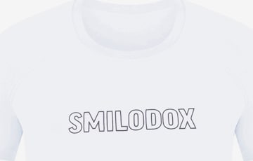 T-Shirt fonctionnel 'Timmy' Smilodox en blanc : devant