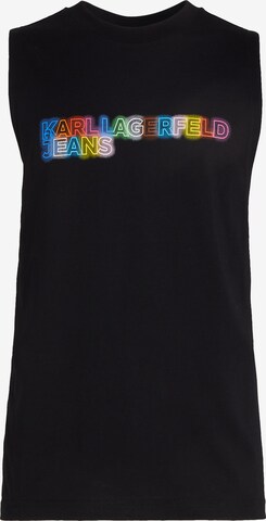 KARL LAGERFELD JEANS Top in Schwarz: predná strana