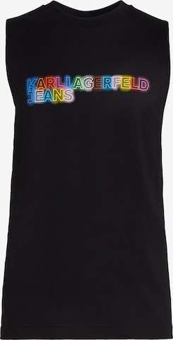 KARL LAGERFELD JEANS - Camisa em preto: frente