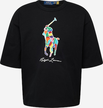 melns Polo Ralph Lauren T-Krekls: no priekšpuses