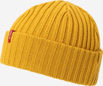 LEVI'S Beanie in Yellow: front
