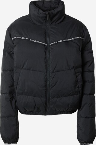 Tommy Jeans - Chaqueta de entretiempo en negro: frente