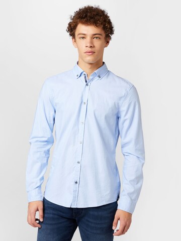 JOOP! Jeans Regular fit Button Up Shirt in Blue: front