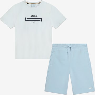 BOSS Kidswear Set: T-Shirt und Shorts in Blau: predná strana