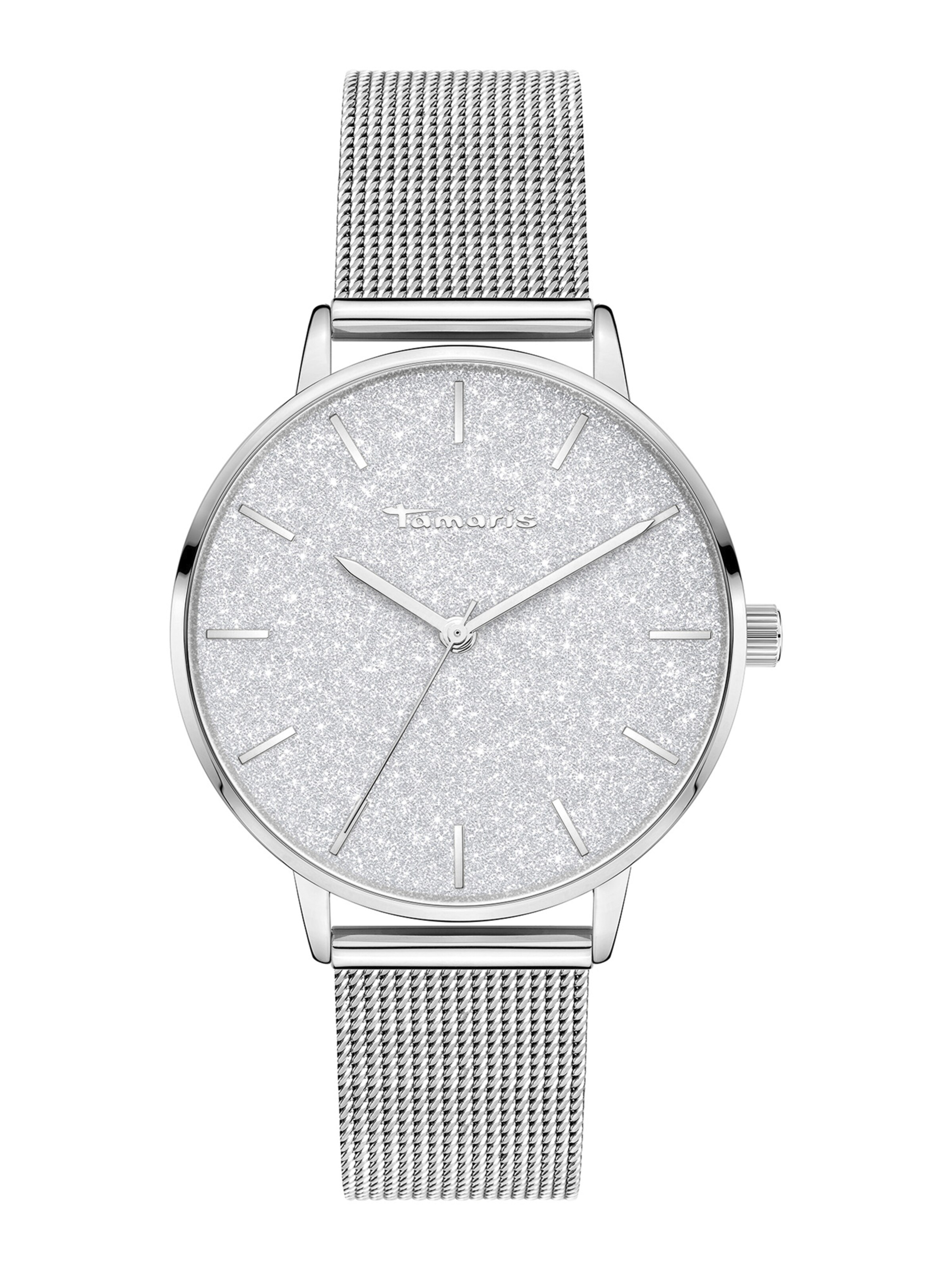 Montre à affichage analogique Tamaris en argent : devant