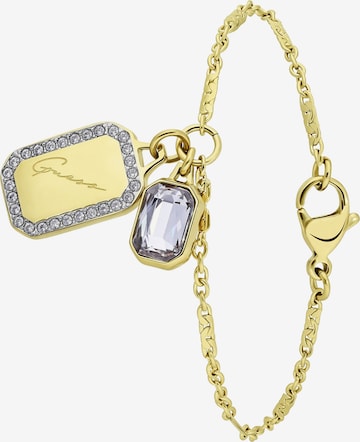 GUESS Armband 'Crystal Tag' in Goud: voorkant