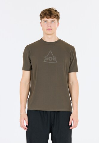 SOS Shirt in Groen: voorkant