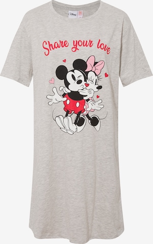 DeFacto Nachthemd 'Mickey & Minnie' in Grau: predná strana