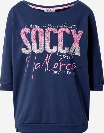 Soccx Mikina - námořnická modř / pink / bílá, Produkt