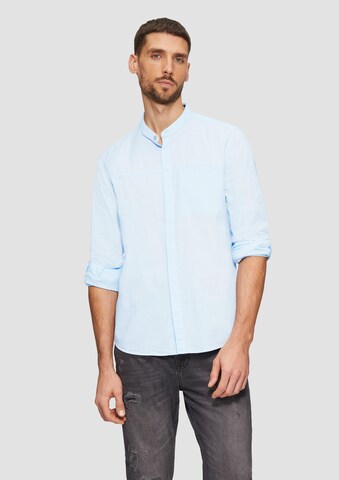 Coupe regular Chemise s.Oliver en bleu : devant