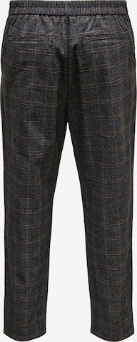 Only & Sons Regular Pleat-Front Pants 'DEW' in Grey