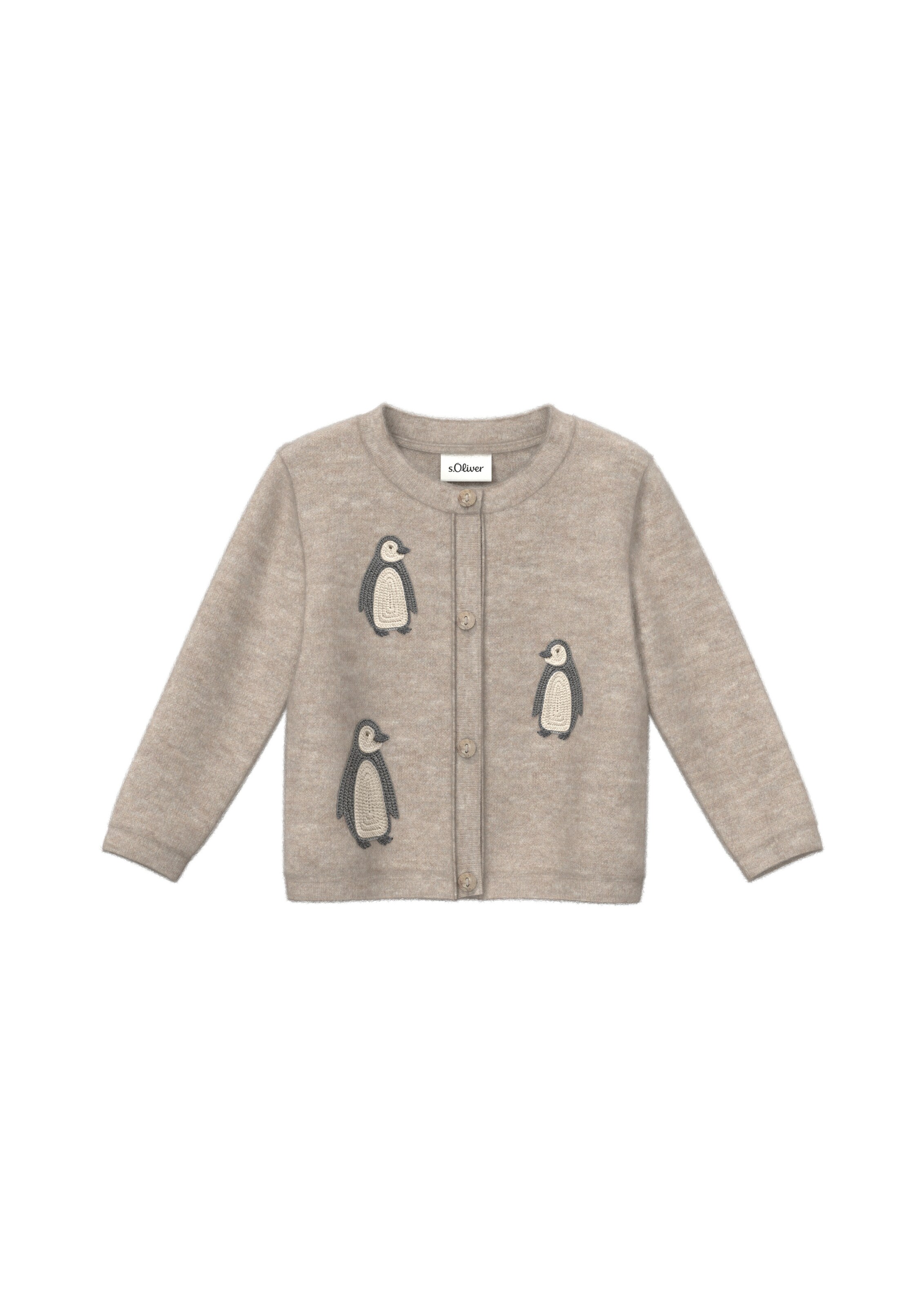 s.Oliver Strickjacke in Braun: Vorderseite
