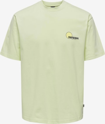 T-Shirt 'KOLE' Only & Sons en vert : devant