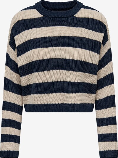 ONLY Pullover 'Malavi' in beige / navy, Produktansicht