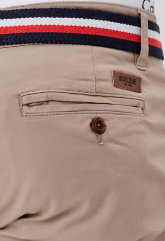 Regular Pantalon chino 'Creel' INDICODE JEANS en marron