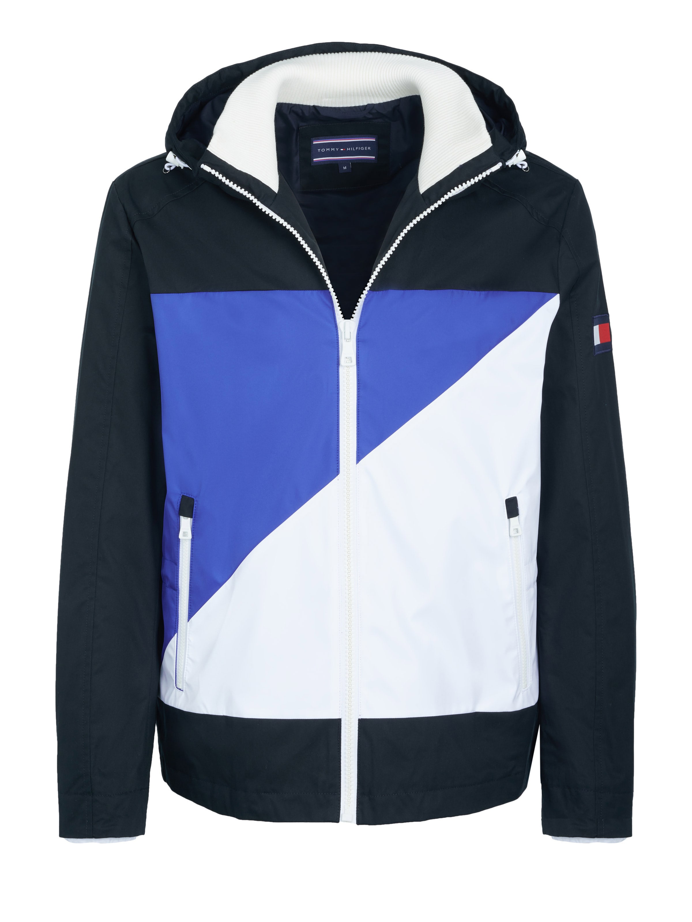 TOMMY HILFIGER Jacke in blau / weiß, Produktansicht