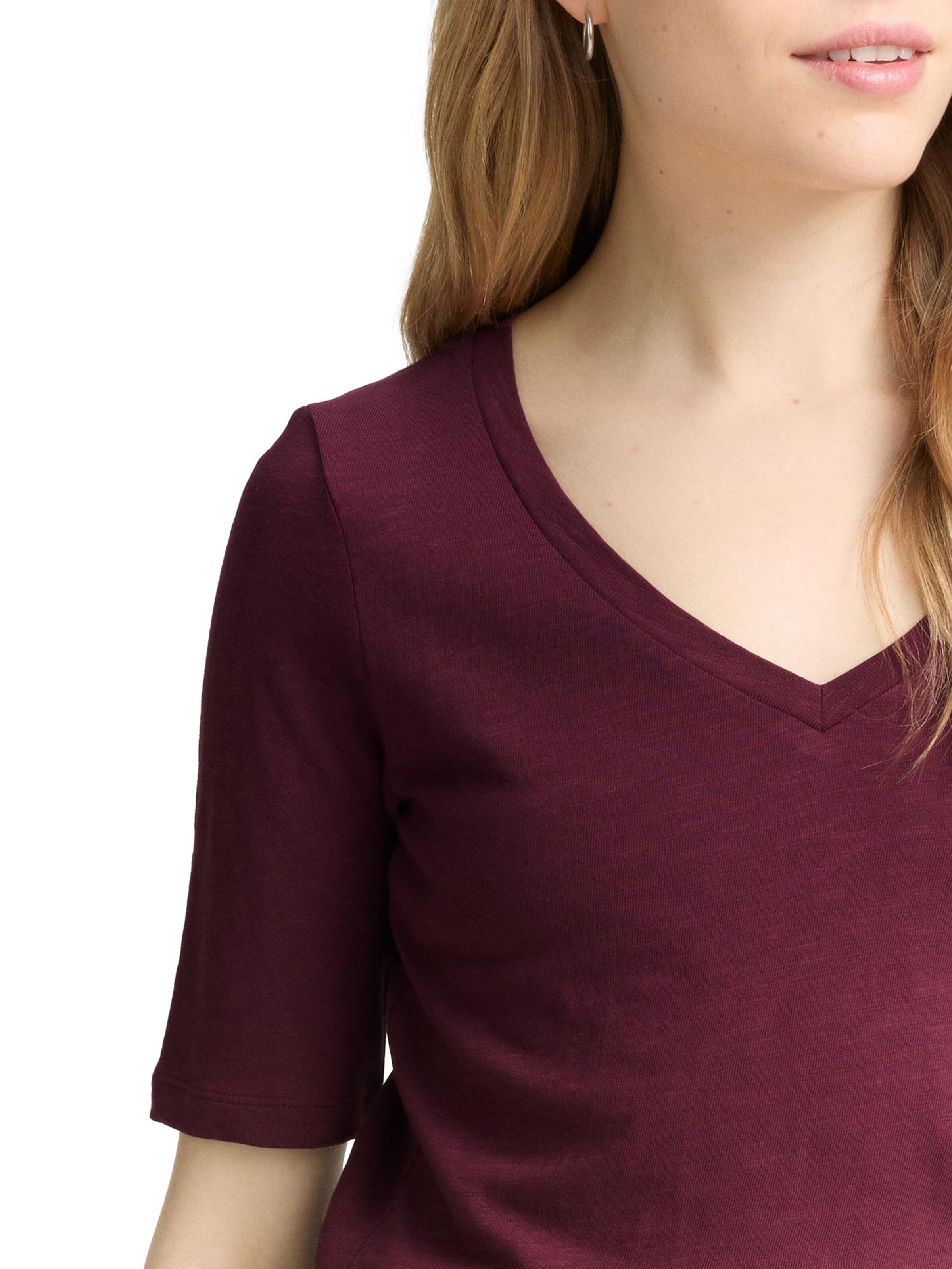 TOM TAILOR T-Shirt in Rot