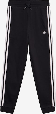 juoda ADIDAS ORIGINALS Siaurėjantis Kelnės: priekis