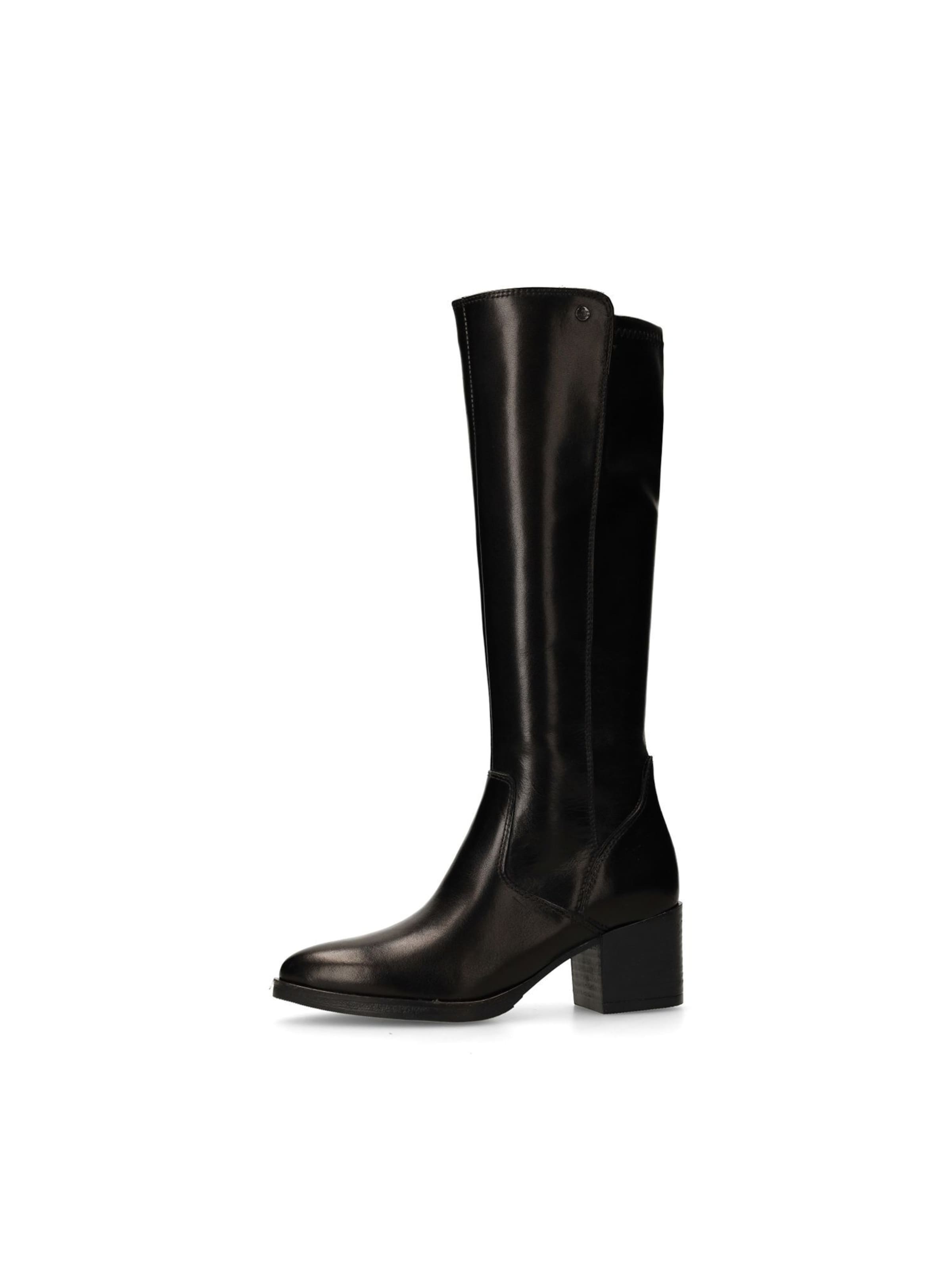 Bottes MANFIELD en noir : devant