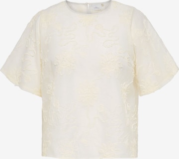 ONLY Carmakoma Bluse 'Anila' i beige: forside