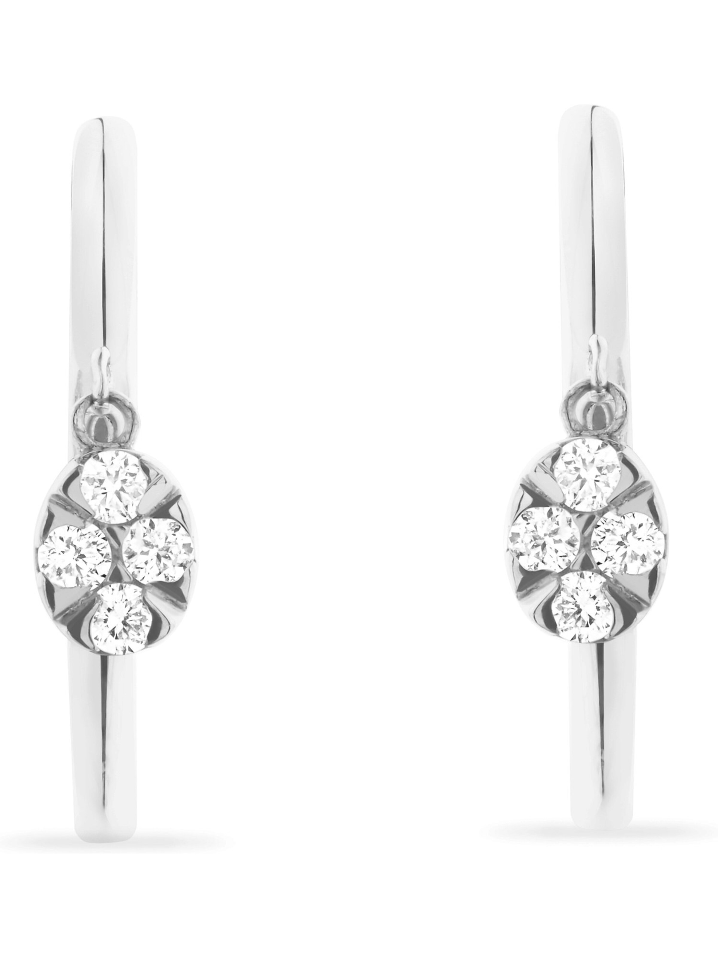 CHRIST Ohrringe in Weiß