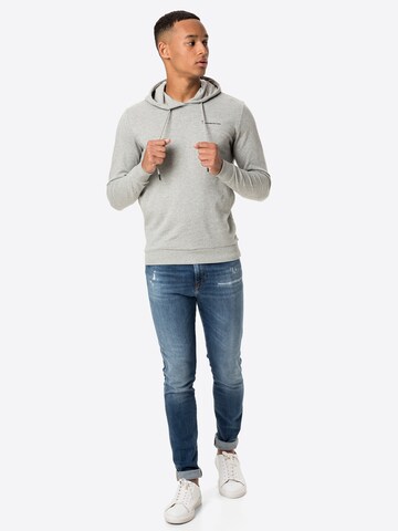 KnowledgeCotton ApparelSweater majica 'ELM' - siva boja