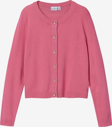 NAME IT Knit Cardigan in Pink: front