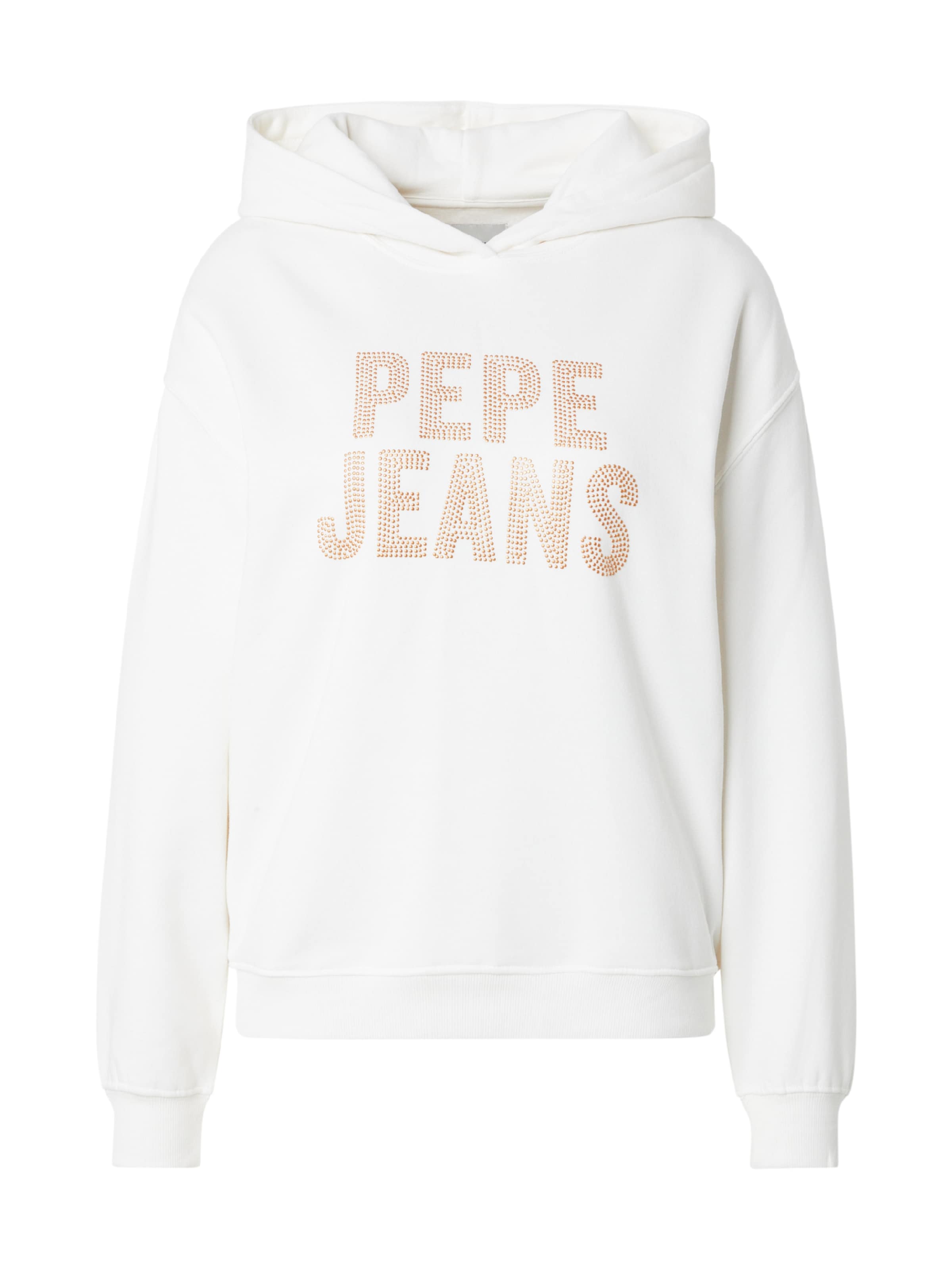 Pepe Jeans Mikina 'CATIA' – bílá: přední strana