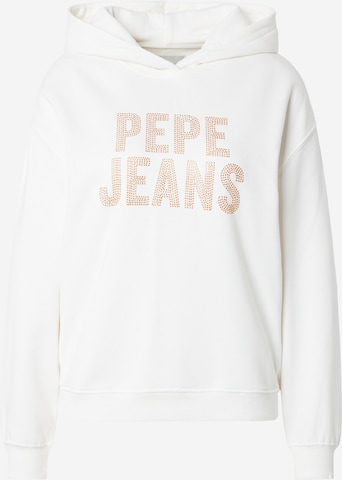 Pepe Jeans Sweatshirt 'CATIA' in Wit: voorkant